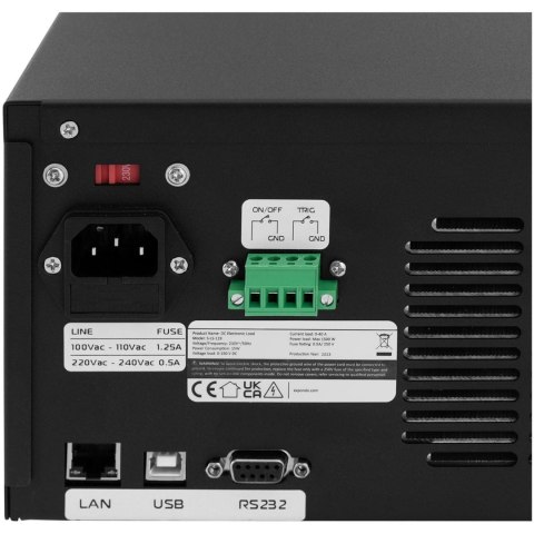 Obciążenie elektroniczne S-LS-119 programowalne 1500W 0-40A Stamos Germany Obciążenie elektroniczne S-LS-119 programowalne 1500W 0-40A Stamos Germany