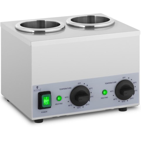 Podgrzewacz do butelek sosów na ciepło 2x 1L 40-90C 400W Royal Catering Podgrzewacz do butelek sosów na ciepło 2x 1L 40-90C 400W Royal Catering