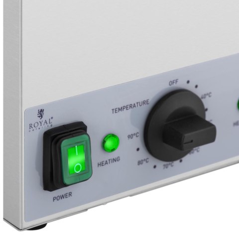 Podgrzewacz do butelek sosów na ciepło 2x 1L 40-90C 400W Royal Catering Podgrzewacz do butelek sosów na ciepło 2x 1L 40-90C 400W Royal Catering