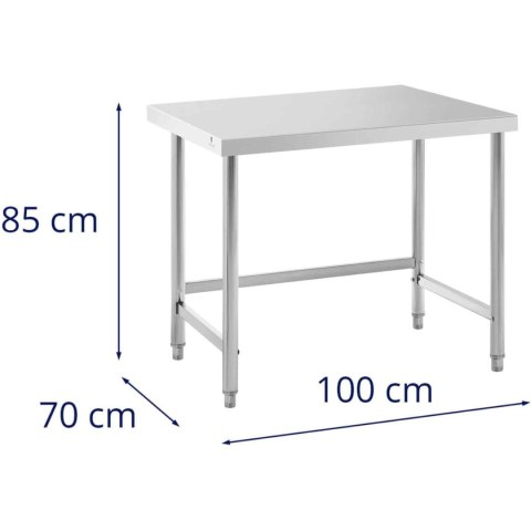 Stół do kuchni stalowy nierdzewny 100 x 70cm Royal Catering Stół do kuchni stalowy nierdzewny 100 x 70cm Royal Catering