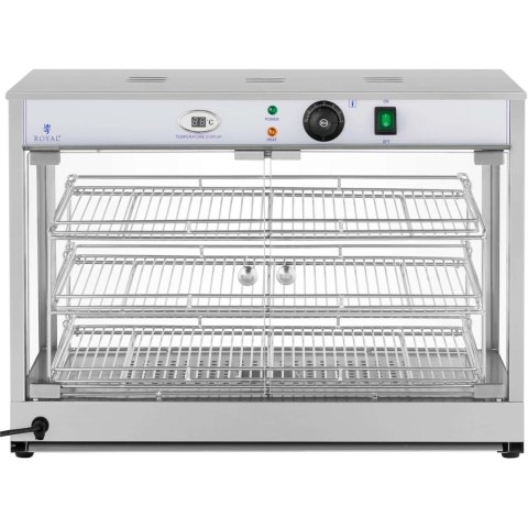 Witryna grzewcza podgrzewana do prezentacji żywności 3 półki 25-85C 1200W Royal Catering Witryna grzewcza podgrzewana do prezentacji żywności 3 półki 25-85C 1200W Royal Catering