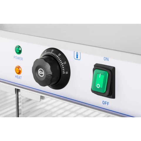 Witryna grzewcza podgrzewana do prezentacji żywności 3 półki 25-85C 1200W Royal Catering Witryna grzewcza podgrzewana do prezentacji żywności 3 półki 25-85C 1200W Royal Catering
