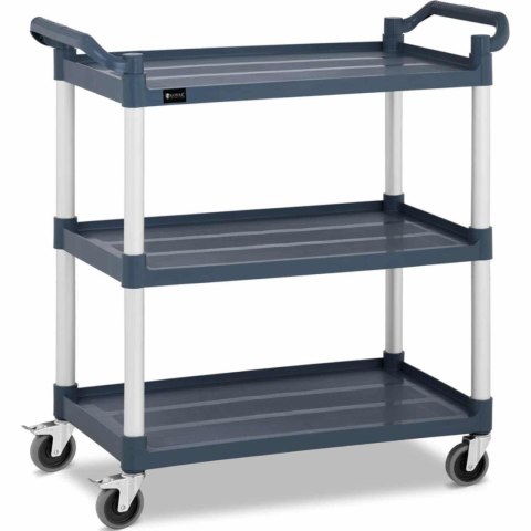 Wózek kelnerski serwisowy 3 półki plastikowe 84 x 49cm do 150kg Royal Catering Wózek kelnerski serwisowy 3 półki plastikowe 84 x 49cm do 150kg Royal Catering