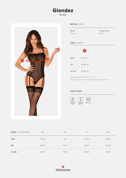 Body Glandez Czarny XS/S Body Glandez Czarny XS/S