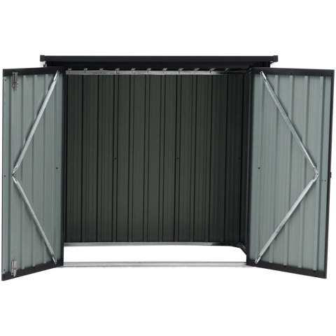 Domek narzędziowy ogrodowy metalowy 145 x 86 x 135 cm UNIPRODO Domek narzędziowy ogrodowy metalowy 145 x 86 x 135 cm UNIPRODO