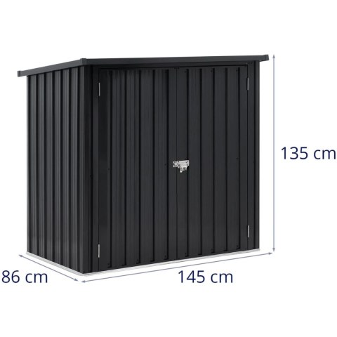 Domek narzędziowy ogrodowy metalowy 145 x 86 x 135 cm UNIPRODO Domek narzędziowy ogrodowy metalowy 145 x 86 x 135 cm UNIPRODO