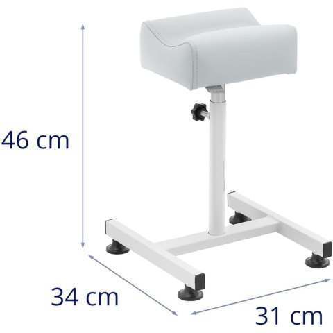 Podnóżek kosmetyczny do pedicure regulowana wysokość do 67 cm do 80 kg - jasnoszary Physa Podnóżek kosmetyczny do pedicure regulowana wysokość do 67 cm do 80 kg - jasnoszary Physa
