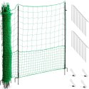Siatka elektryzująca ogrodzenie ochronne hodowlane dla kur drobiu 1,25 x 25 m WIESENFIELD