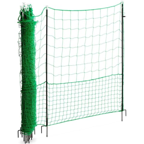 Siatka elektryzująca ogrodzenie ochronne hodowlane dla kur drobiu 1,25 x 25 m WIESENFIELD Siatka elektryzująca ogrodzenie ochronne hodowlane dla kur drobiu 1,25 x 25 m WIESENFIELD