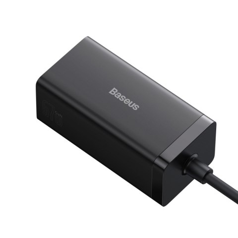 2w1 Ładowarka sieciowa GaN5 Pro + HUB konwerter HDMI 4K 2x USB-C USB-A czarny BASEUS 2w1 Ładowarka sieciowa GaN5 Pro + HUB konwerter HDMI 4K 2x USB-C USB-A czarny BASEUS