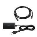 2w1 Ładowarka sieciowa GaN5 Pro + HUB konwerter HDMI 4K 2x USB-C USB-A czarny BASEUS