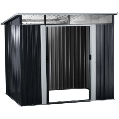 Domek narzędziowy ogrodowy metalowy 225 x 180 x 203 cm UNIPRODO Domek narzędziowy ogrodowy metalowy 225 x 180 x 203 cm UNIPRODO