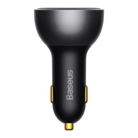 Ładowarka samochodowa USB USB-C PD3.1 140W + kabel USB-C 1m czarny BASEUS Ładowarka samochodowa USB USB-C PD3.1 140W + kabel USB-C 1m czarny BASEUS