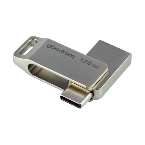 Pendrive 128GB dwa złącza USB 3.2 + USB-C OTG ODA3 srebrny Goodram Pendrive 128GB dwa złącza USB 3.2 + USB-C OTG ODA3 srebrny Goodram