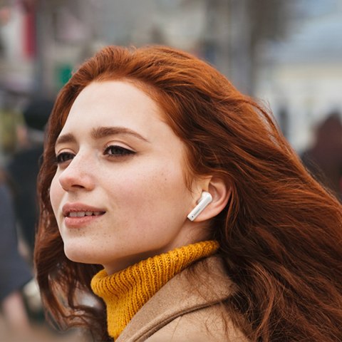 Słuchawki bezprzewodowe Bluetooth TWS ANC WS106 HiTune T3 białe UGREEN Słuchawki bezprzewodowe Bluetooth TWS ANC WS106 HiTune T3 białe UGREEN