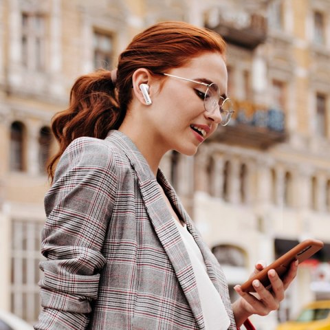 Słuchawki bezprzewodowe Bluetooth TWS ANC WS106 HiTune T3 białe UGREEN Słuchawki bezprzewodowe Bluetooth TWS ANC WS106 HiTune T3 białe UGREEN