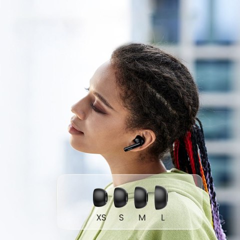 Słuchawki bezprzewodowe Bluetooth TWS ANC WS106 HiTune T3 czarne UGREEN Słuchawki bezprzewodowe Bluetooth TWS ANC WS106 HiTune T3 czarne UGREEN