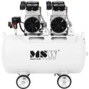 Kompresor bezolejowy sprężarka powietrza 100 litrów 5-8 bar 3000 W MSW