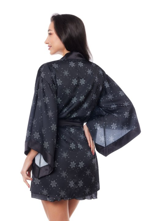 Peniuar Aster Robe Black Black XS Peniuar Aster Robe Black Black XS