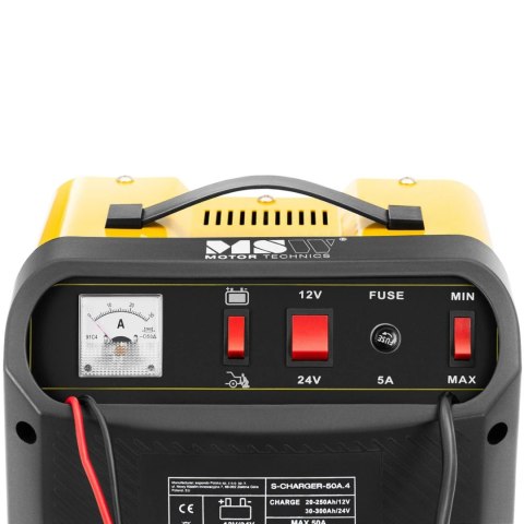 Prostownik samochodowy z rozruchem awaryjnym 12/24 V 45 A MSW Prostownik samochodowy z rozruchem awaryjnym 12/24 V 45 A MSW