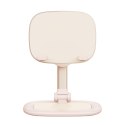 Regulowany stojak podstawka na tablet i telefon Seashell Series różowy BASEUS