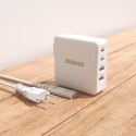 Szybka i mocna ładowarka sieciowa GaN 2x USB-C 2x USB 100W biała DUDAO