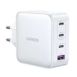 Szybka ładowarka GaN 3x USB-C USB 100W PPS PD Power Delivery biała UGREEN