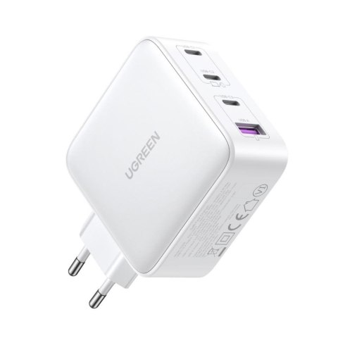 Szybka ładowarka GaN 3x USB-C USB 100W PPS PD Power Delivery biała UGREEN Szybka ładowarka GaN 3x USB-C USB 100W PPS PD Power Delivery biała UGREEN