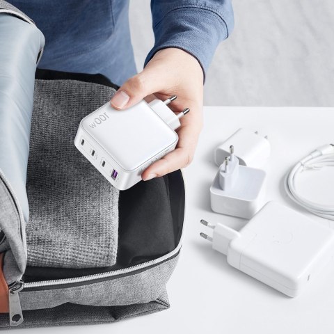 Szybka ładowarka GaN 3x USB-C USB 100W PPS PD Power Delivery biała UGREEN Szybka ładowarka GaN 3x USB-C USB 100W PPS PD Power Delivery biała UGREEN