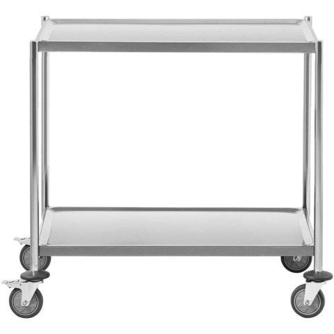 Wózek kelnerski cateringowy do serwowania 2 półki 82 x 50 cm do 40 kg Royal Catering Wózek kelnerski cateringowy do serwowania 2 półki 82 x 50 cm do 40 kg Royal Catering