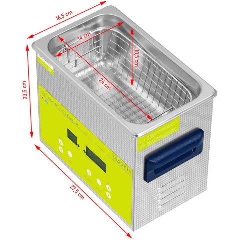 Myjka wanna ultradźwiękowa oczyszczacz LED 3.2 l 120 W Ulsonix Myjka wanna ultradźwiękowa oczyszczacz LED 3.2 l 120 W Ulsonix