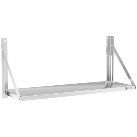 Półka ścienna gastronomiczna składana ze stali nierdzewnej do 40 kg 100 x 30 cm Royal Catering Półka ścienna gastronomiczna składana ze stali nierdzewnej do 40 kg 100 x 30 cm Royal Catering