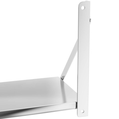 Półka ścienna gastronomiczna składana ze stali nierdzewnej do 40 kg 100 x 30 cm Royal Catering Półka ścienna gastronomiczna składana ze stali nierdzewnej do 40 kg 100 x 30 cm Royal Catering