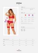 Komplet Chilisa 3-częściowy Czerwony M/L