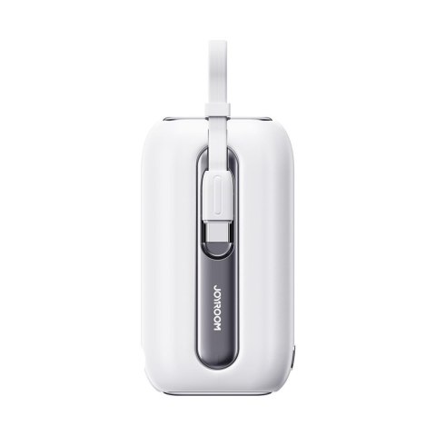 Powerbank 10000mAh Colorful Series 22.5W z kablami USB-C i Iphone Lightning biały JOYROOM Powerbank 10000mAh Colorful Series 22.5W z kablami USB-C i Iphone Lightning biały JOYROOM