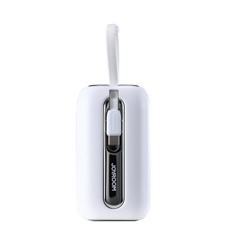 Powerbank 10000mAh Colorful Series 22.5W z kablami USB-C i Iphone Lightning biały JOYROOM Powerbank 10000mAh Colorful Series 22.5W z kablami USB-C i Iphone Lightning biały JOYROOM