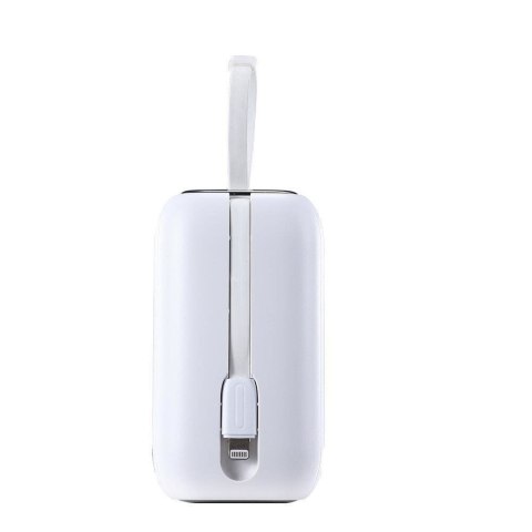 Powerbank 10000mAh Colorful Series 22.5W z kablami USB-C i Iphone Lightning biały JOYROOM Powerbank 10000mAh Colorful Series 22.5W z kablami USB-C i Iphone Lightning biały JOYROOM
