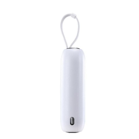 Powerbank 10000mAh Colorful Series 22.5W z kablami USB-C i Iphone Lightning biały JOYROOM Powerbank 10000mAh Colorful Series 22.5W z kablami USB-C i Iphone Lightning biały JOYROOM