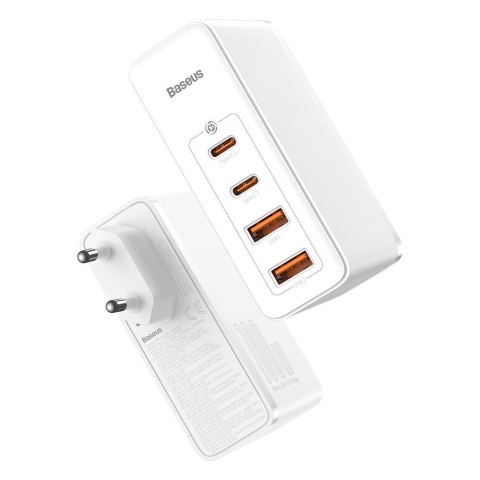 Szybka ładowarka sieciowa GaN2 Pro USB USB-C QC PD 100W biały BASEUS Szybka ładowarka sieciowa GaN2 Pro USB USB-C QC PD 100W biały BASEUS