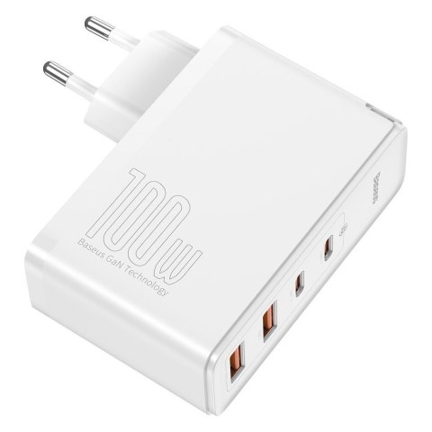 Szybka ładowarka sieciowa GaN2 Pro USB USB-C QC PD 100W biały BASEUS Szybka ładowarka sieciowa GaN2 Pro USB USB-C QC PD 100W biały BASEUS