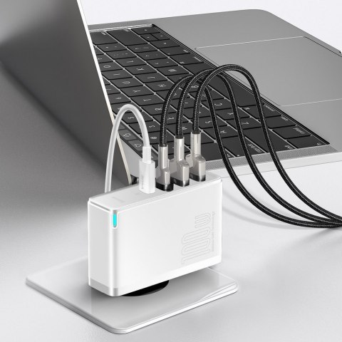 Szybka ładowarka sieciowa GaN2 Pro USB USB-C QC PD 100W biały BASEUS Szybka ładowarka sieciowa GaN2 Pro USB USB-C QC PD 100W biały BASEUS