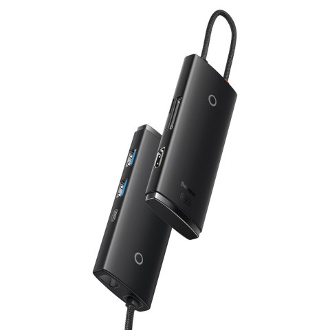 Wielofunkcyjny HUB Lite Series USB-C 2x USB PD HDMI SD/TF czarny BASEUS Wielofunkcyjny HUB Lite Series USB-C 2x USB PD HDMI SD/TF czarny BASEUS