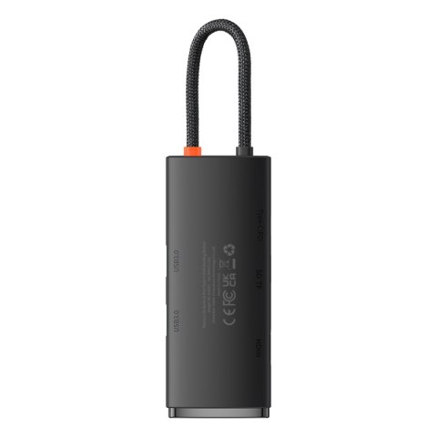 Wielofunkcyjny HUB Lite Series USB-C 2x USB PD HDMI SD/TF czarny BASEUS Wielofunkcyjny HUB Lite Series USB-C 2x USB PD HDMI SD/TF czarny BASEUS