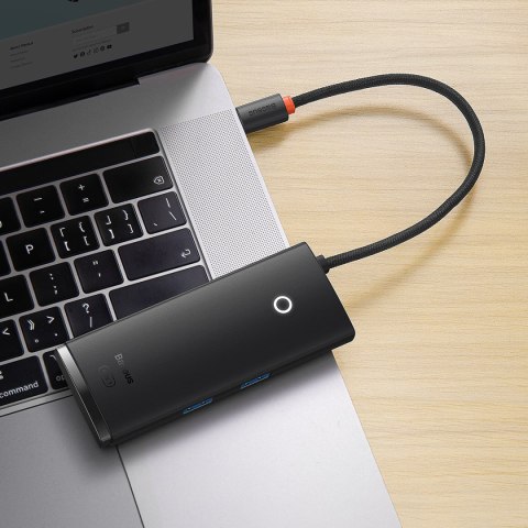 Wielofunkcyjny HUB Lite Series USB-C 2x USB PD HDMI SD/TF czarny BASEUS Wielofunkcyjny HUB Lite Series USB-C 2x USB PD HDMI SD/TF czarny BASEUS