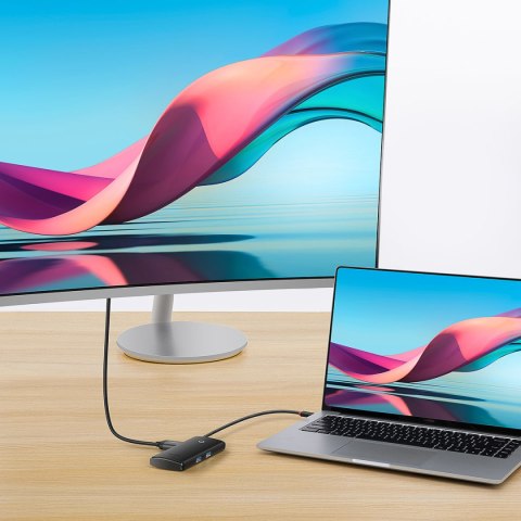 Wielofunkcyjny HUB Lite Series USB-C 2x USB PD HDMI SD/TF czarny BASEUS Wielofunkcyjny HUB Lite Series USB-C 2x USB PD HDMI SD/TF czarny BASEUS