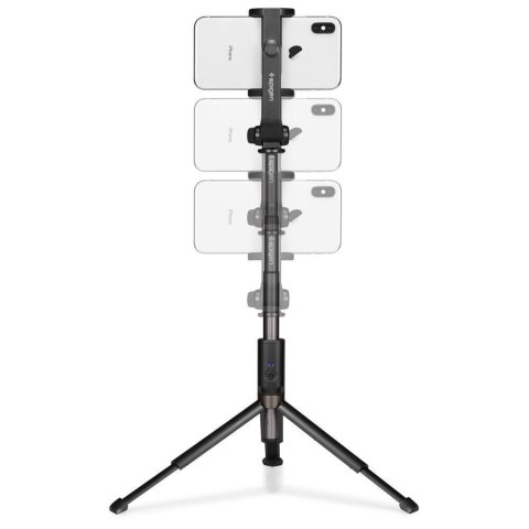 2w1 Kijek teleskopowy Selfie Stick z pilotem i ze statywem stojakiem do telefonu czarny SPIGEN 2w1 Kijek teleskopowy Selfie Stick z pilotem i ze statywem stojakiem do telefonu czarny SPIGEN