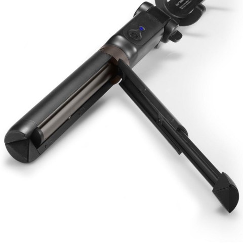 2w1 Kijek teleskopowy Selfie Stick z pilotem i ze statywem stojakiem do telefonu czarny SPIGEN 2w1 Kijek teleskopowy Selfie Stick z pilotem i ze statywem stojakiem do telefonu czarny SPIGEN