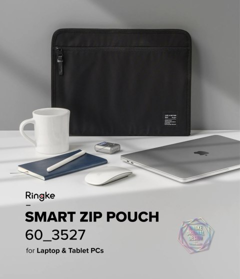 Etui saszetka torba organizer na laptopa tablet do 13'' Smart Zip Pouch beżowy Ringke Etui saszetka torba organizer na laptopa tablet do 13'' Smart Zip Pouch beżowy Ringke