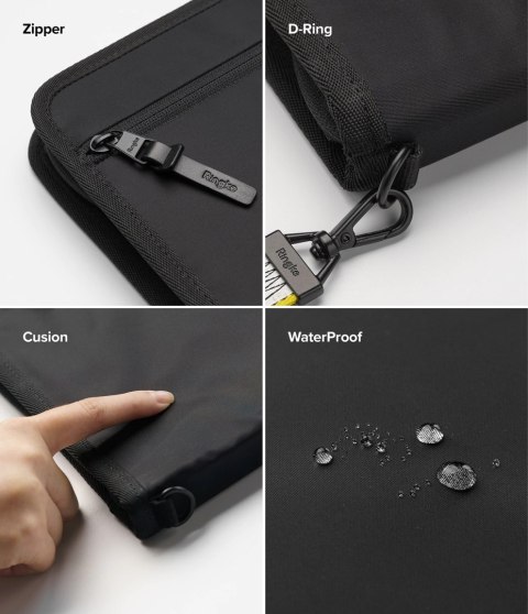 Etui saszetka torba organizer na laptopa tablet do 13'' Smart Zip Pouch beżowy Ringke Etui saszetka torba organizer na laptopa tablet do 13'' Smart Zip Pouch beżowy Ringke
