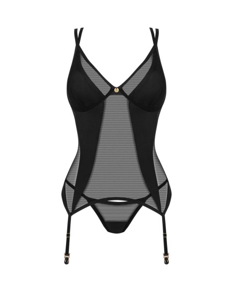 Gorset Nesari stringi GRATIS! Czarny XL/XXL Gorset Nesari stringi GRATIS! Czarny XL/XXL